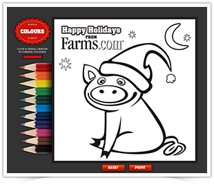 Holiday Colouring Page