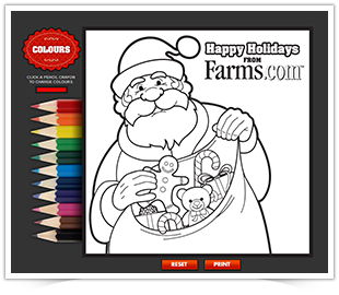 Holiday Colouring Page